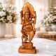 Handcrafted Wood Dancing Ganesha Statue